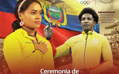 Neisi Dajomes y Julio Castillo abanderados para los Juegos Olímpicos