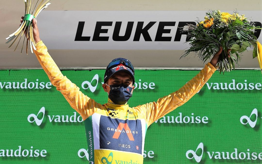 Líder luego del triunfó en la quinta etapa del Tour de Suiza