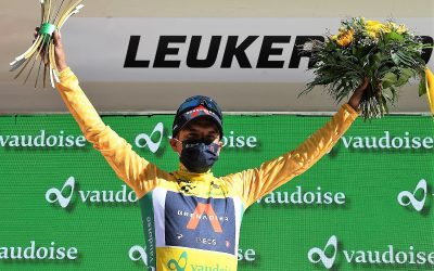 Líder luego del triunfó en la quinta etapa del Tour de Suiza