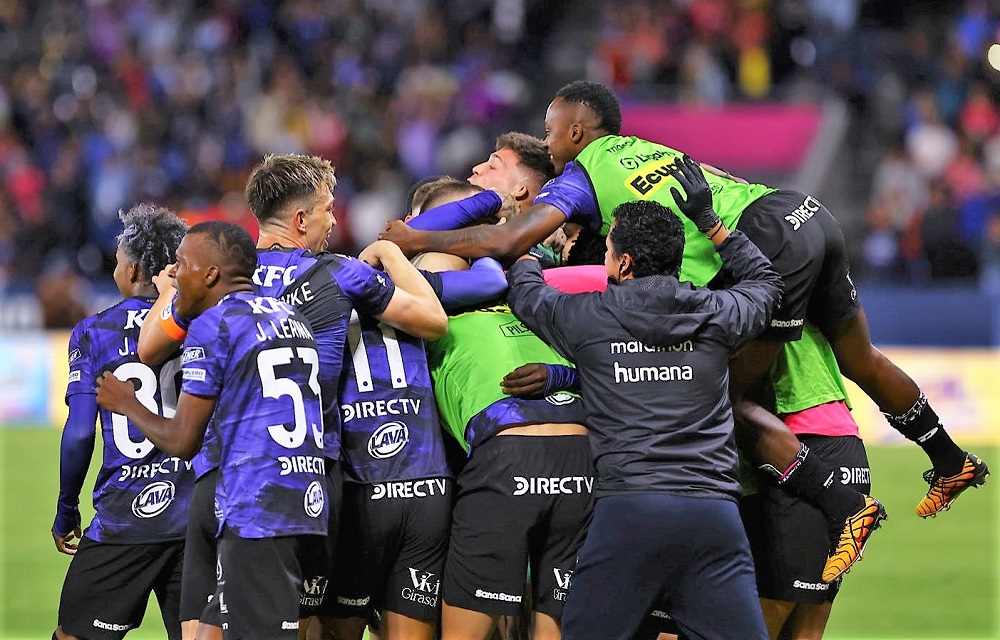 El atacante uruguayo Renzo López anotó este domingo el gol del triunfo 1-0 de Independiente del Valle sobre